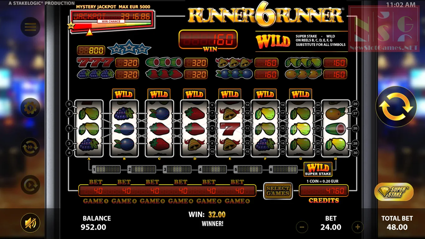 Read more about the article Runner 6 Runner Review: RTP 95% (Stakelogic)